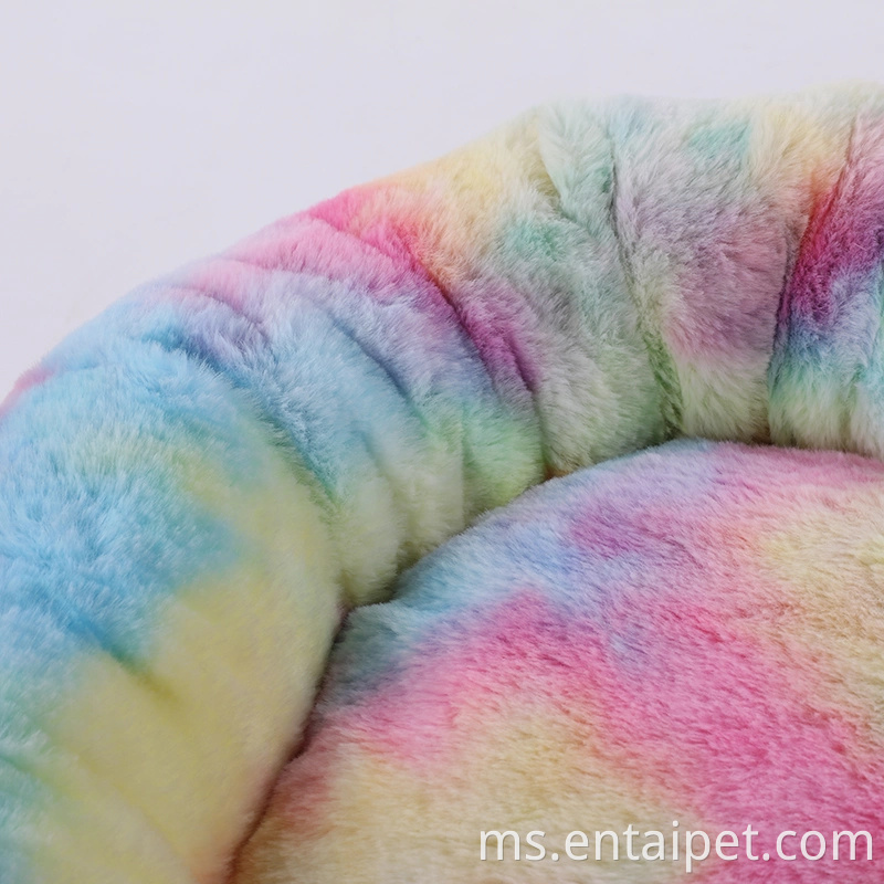 China merasakan Donut Pusingan Mewah Hangat Anjing Bed Bed